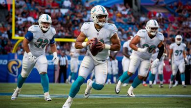 Miami Dolphins vs Los Angeles Rams Match Player Stats