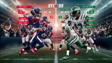Houston Texans vs New York Jets Match Player Stats