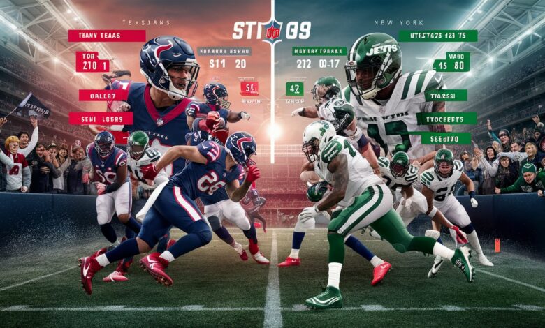 Houston Texans vs New York Jets Match Player Stats
