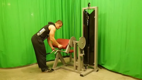 bicep curl machine