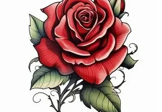rose tattoo drawings